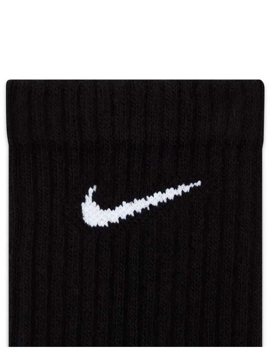 Мужские повседневные носки средней высоты, комплект из 3 пар Nike — изображение 5 из 5, черный/белый