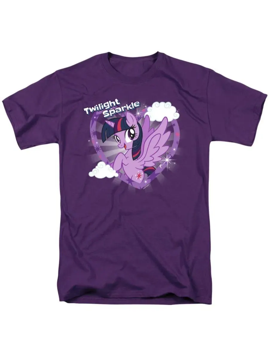 Футболка с принтом My Little Pony TV Twilight Sparkle Hasbro+ — изображение 1 из 3, темно-серый