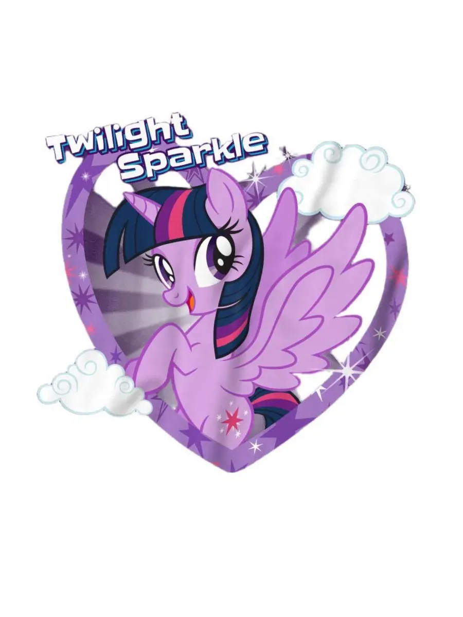 Футболка с принтом My Little Pony TV Twilight Sparkle Hasbro+ — изображение 2 из 3, темно-серый