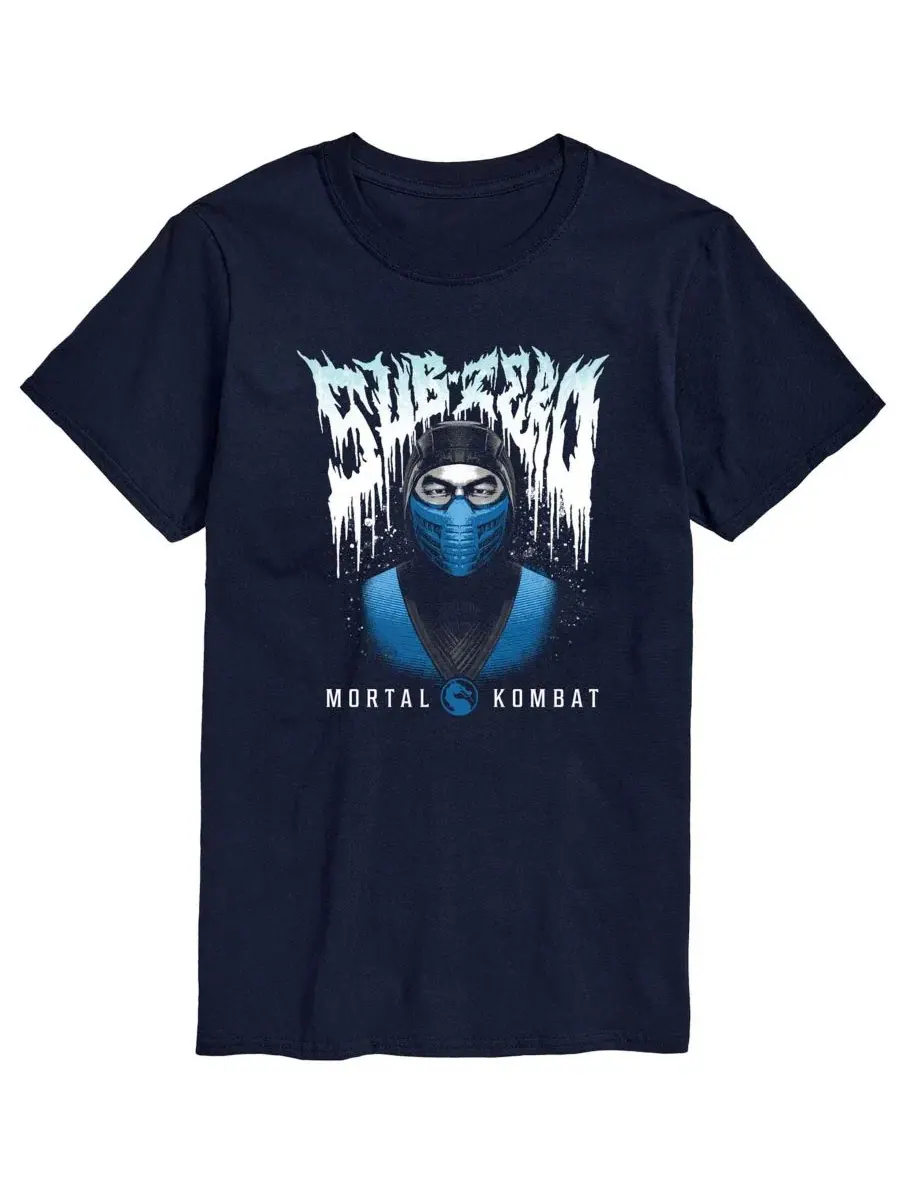 Футболка с принтом Sub Zero Metal AIRWAVES — изображение 1 из 3, темно-синий