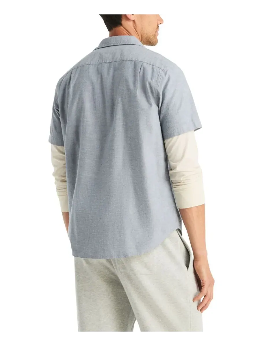 Мужская рубашка с коротким рукавом Oxford, классический крой Nautica, Workshirt — изображение 5 из 5