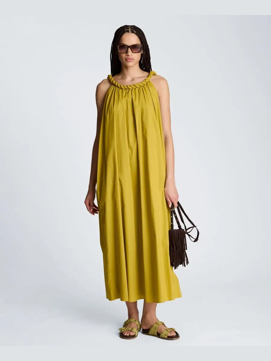 Макси-платье с вырезом лодочка Kenneth Cole, Pear — изображение 1 из 9