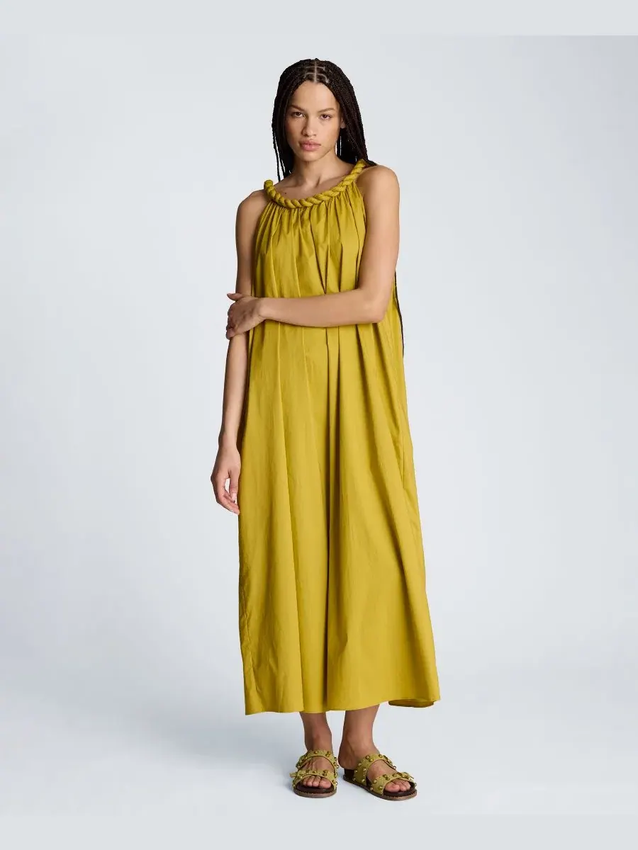 Макси-платье с вырезом лодочка Kenneth Cole, Pear — изображение 2 из 9