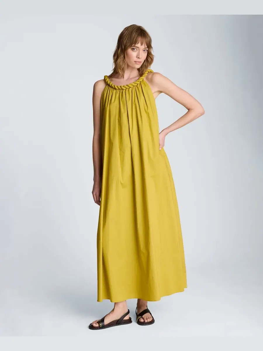 Макси-платье с вырезом лодочка Kenneth Cole, Pear — изображение 3 из 9