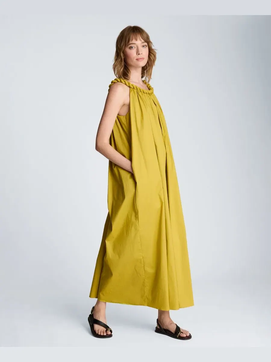 Макси-платье с вырезом лодочка Kenneth Cole, Pear — изображение 4 из 9