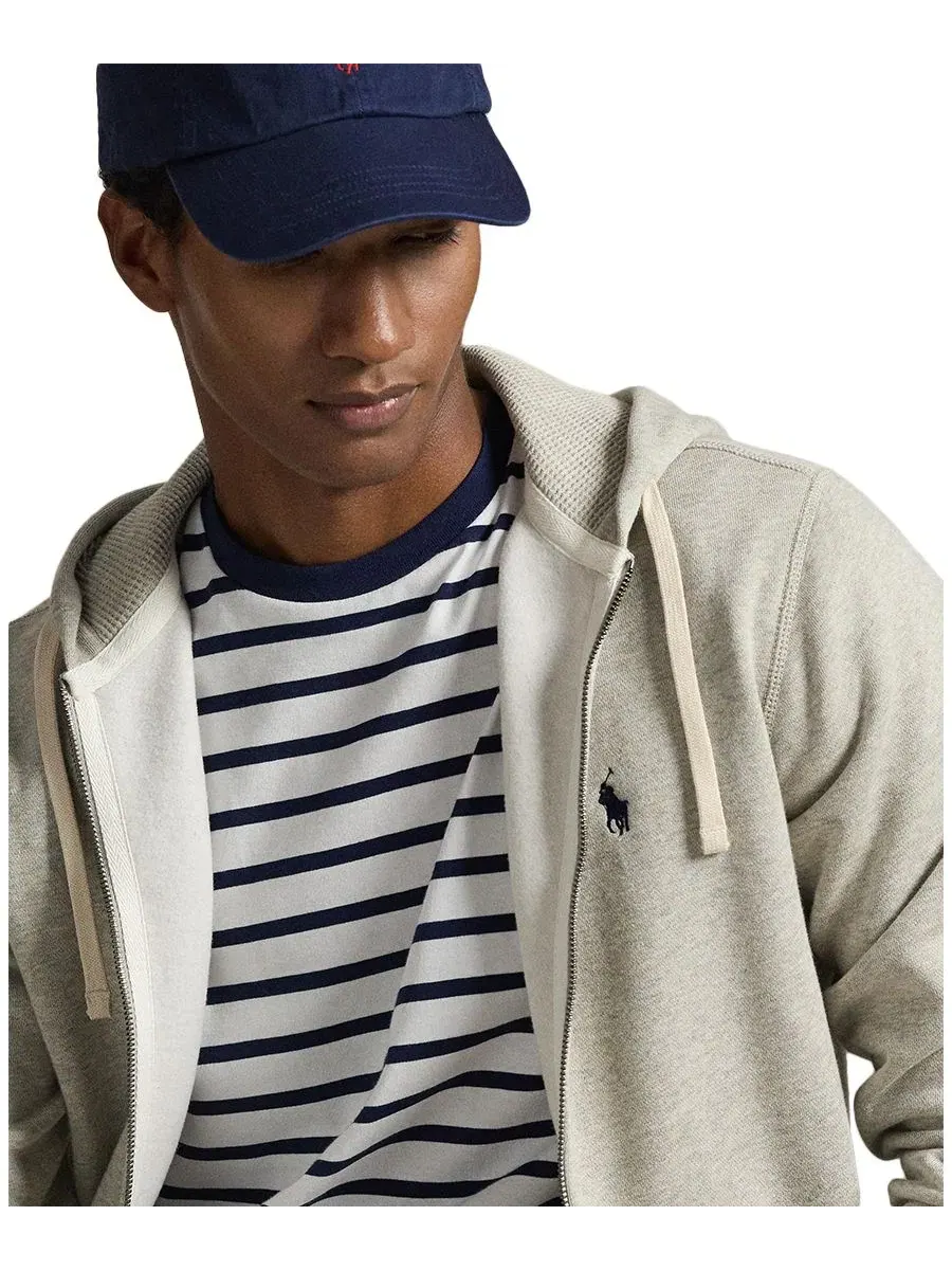 Худи из хлопкового флиса Polo Ralph Lauren, Light Spring Heather — изображение 3 из 11