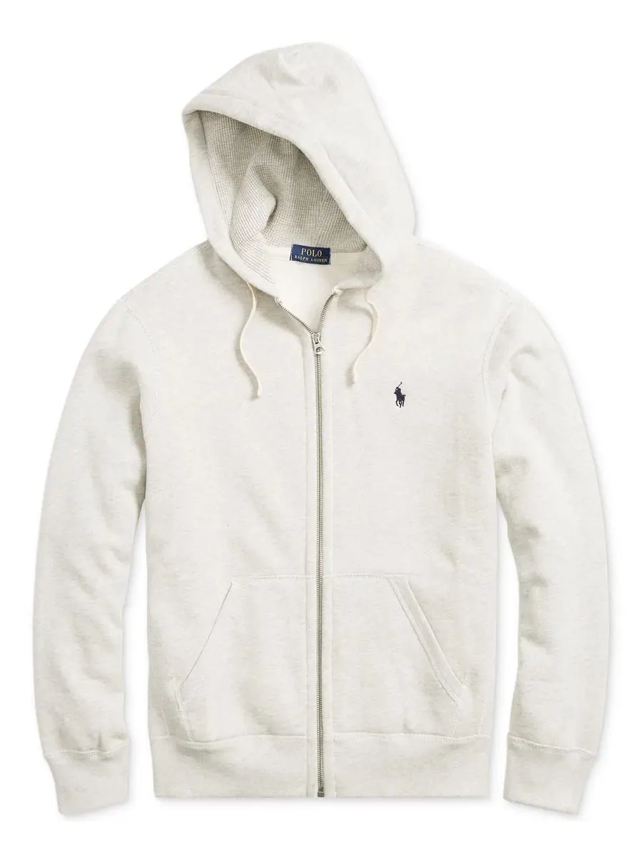 Худи из хлопкового флиса Polo Ralph Lauren, Light Spring Heather — изображение 8 из 11