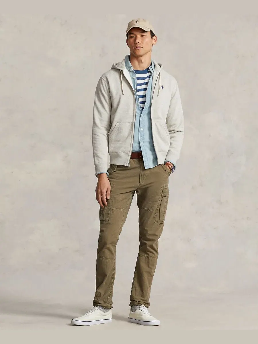 Худи из хлопкового флиса Polo Ralph Lauren, Light Spring Heather — изображение 10 из 11