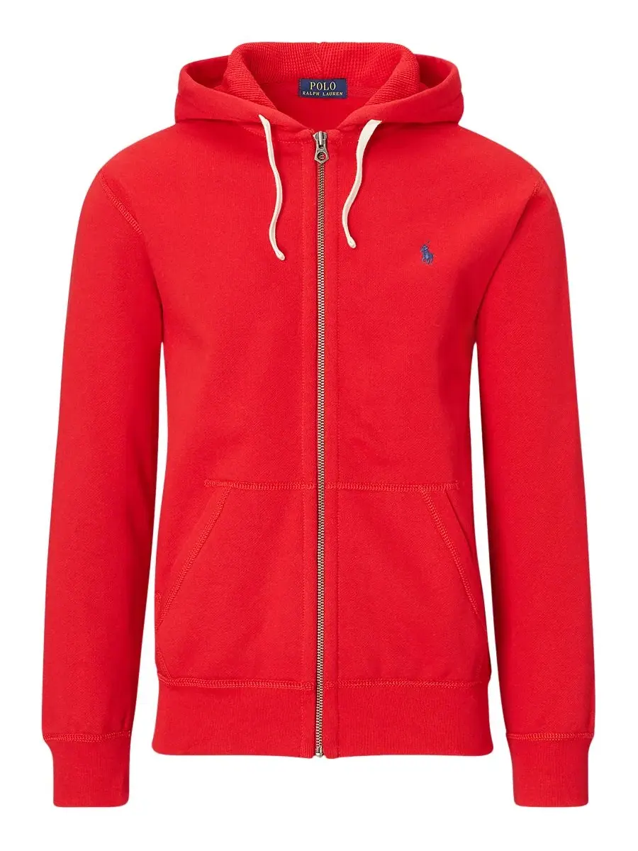 Худи из хлопкового флиса, коллекция для мужчин и детей Polo Ralph Lauren — изображение 5 из 5, красный