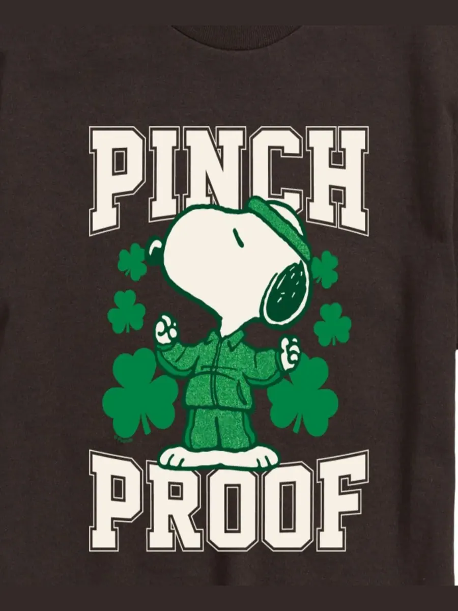 Мужская футболка с коротким рукавом и графическим принтом "Peanuts Pinch Proof Snoopy" AIRWAVES — изображение 3 из 3
