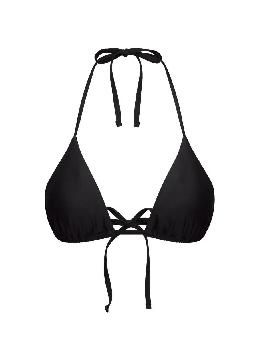 Топ бикини треугольной формы Tenny Swimwear Adore Me — изображение 4 из 4, черный
