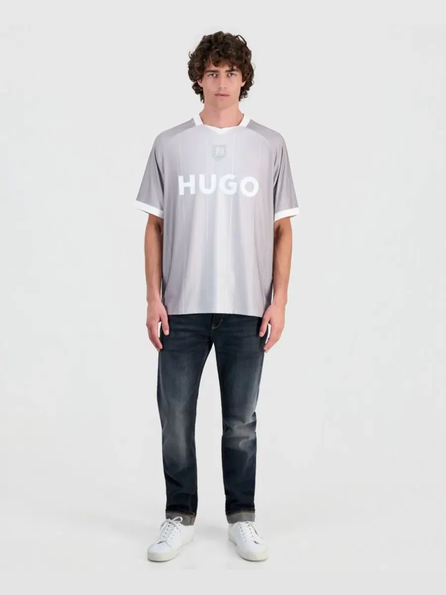 Мужская футбольная футболка Dwild Hugo Boss — изображение 4 из 4, светлый/зеленый