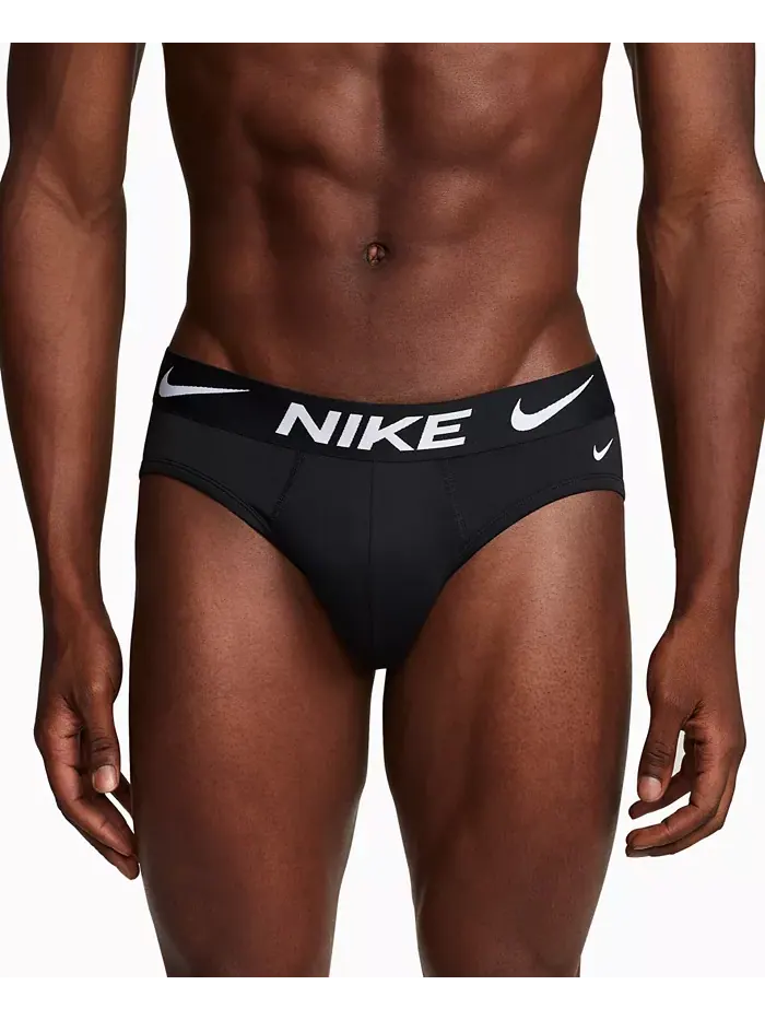 Мужские трусы-боксеры Dri-FIT Essential Micro Hip-Brief, 3 шт Nike — изображение 2 из 5, черный