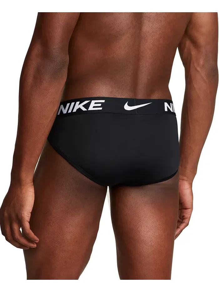 Мужские трусы-боксеры Dri-FIT Essential Micro Hip-Brief, 3 шт Nike — изображение 3 из 5, черный