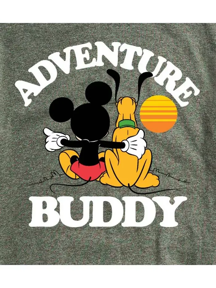Гибридная футболка с коротким рукавом Disney Adventure Buddy для мужчин AIRWAVES — изображение 3 из 5, зеленый