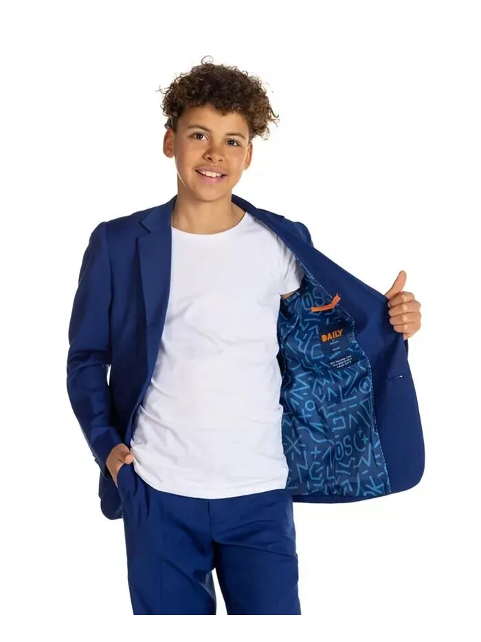 Повседневный деловой костюм для больших мальчиков Opposuits — изображение 3 из 3, синий