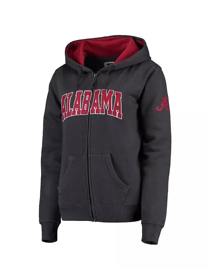 Женская худи Stadium Athletic Alabama Crimson Tide с арочным именем и молнией во всю длину Colosseum — изображение 4 из 4