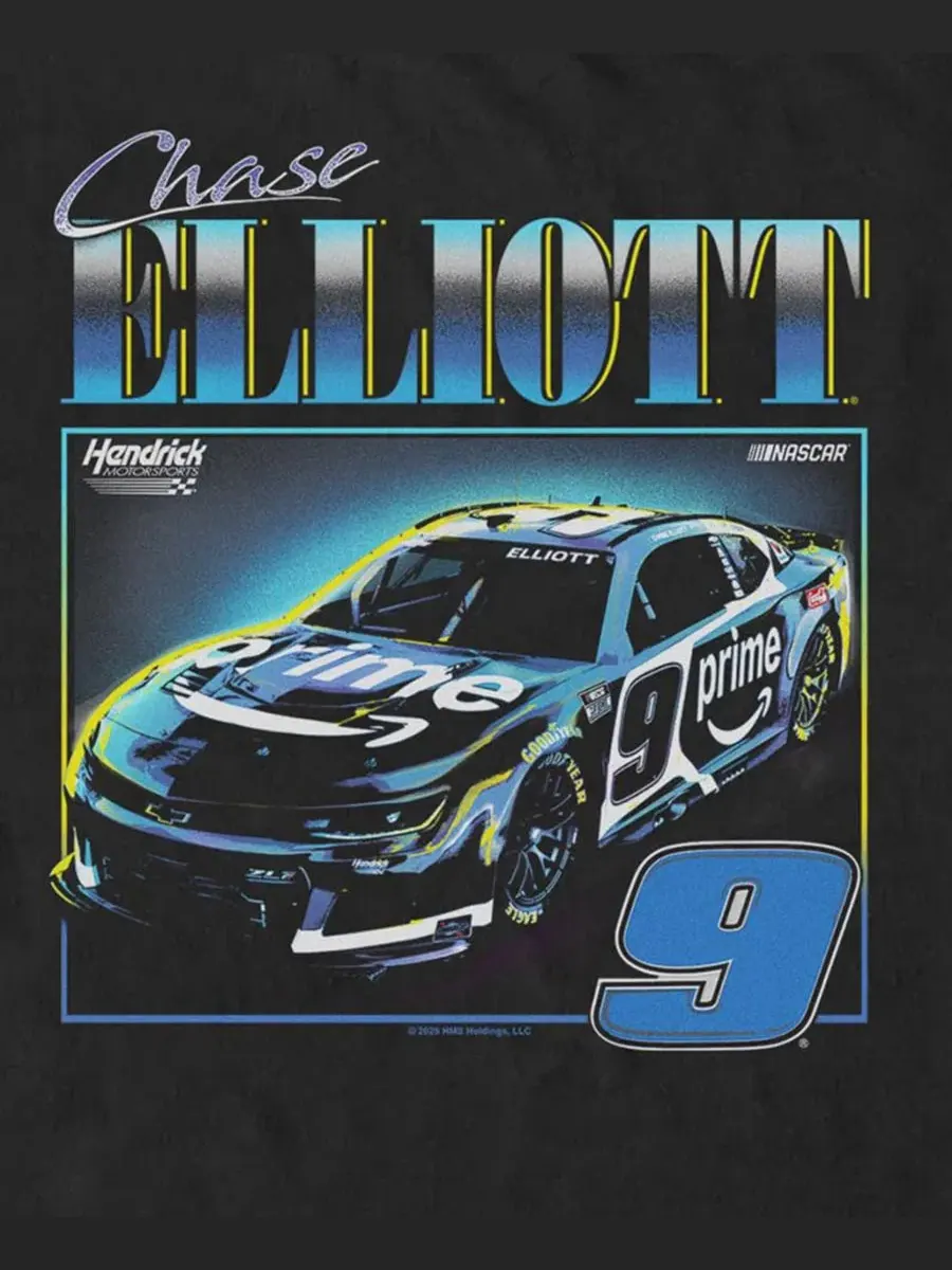 Футболка с графическим принтом Chase Elliott Fifth Sun — изображение 3 из 3, черный