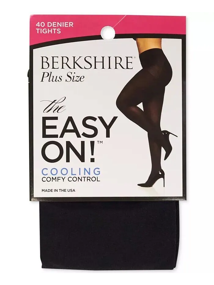 Женские колготки Easy On Plus 40 Denier из микрофибры 5035 Berkshire — изображение 2 из 2, черный