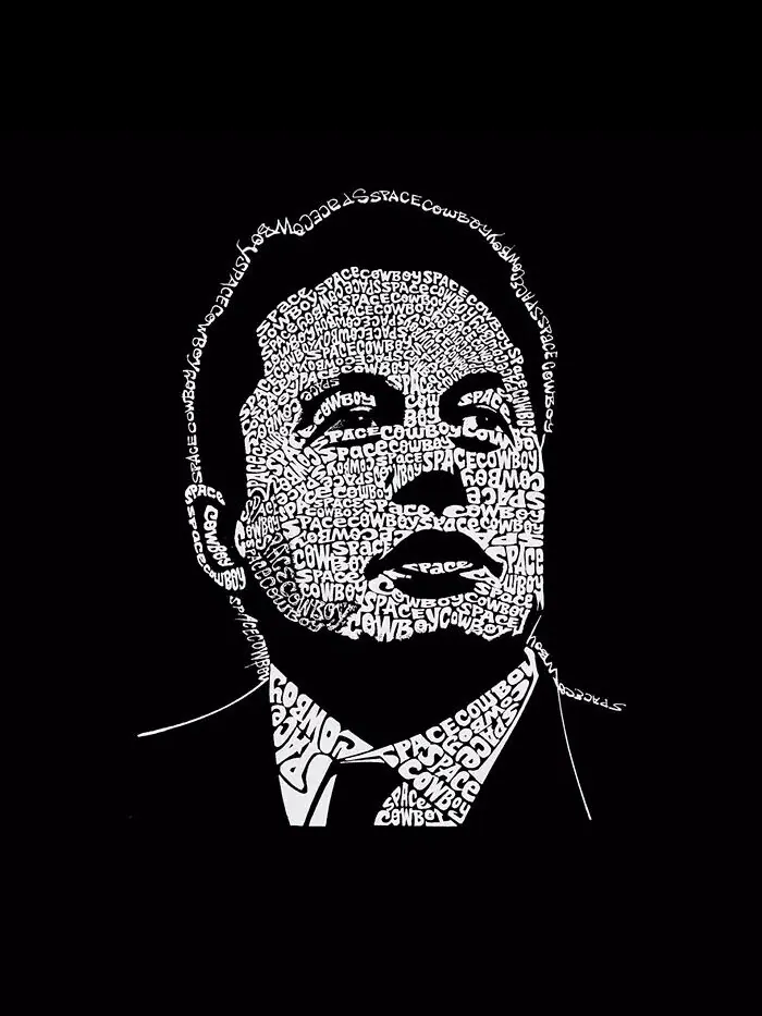 Мужская толстовка с круглым вырезом с надписью «Илон Маск» LA Pop Art — изображение 3 из 3, черный
