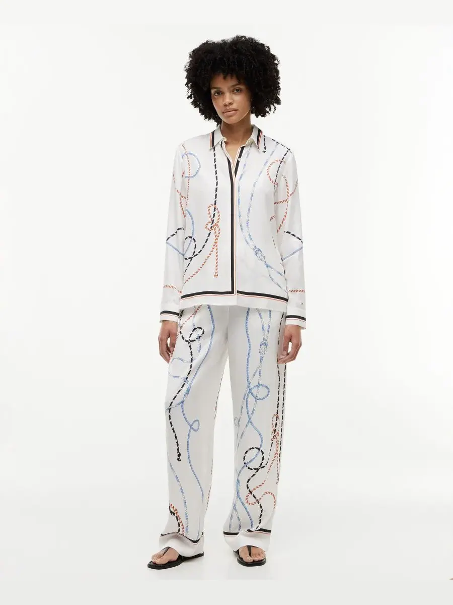 Рубашка с принтом, с длинным рукавом Tommy Hilfiger — изображение 2 из 4, мульти