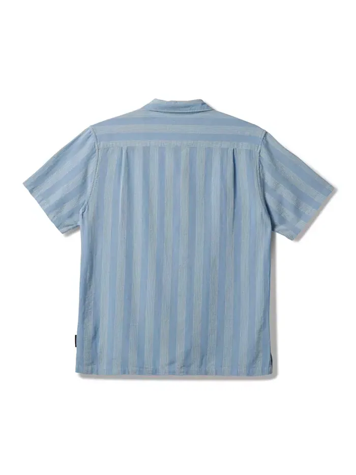 Мужская рубашка с коротким рукавом Nightfall Island Quiksilver — изображение 7 из 7, голубой