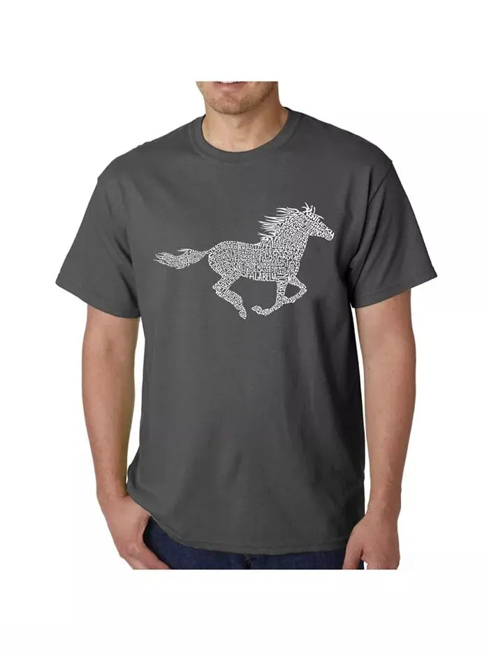 Футболка мужская Word Art - Mustang LA Pop Art — изображение 3 из 3, черный