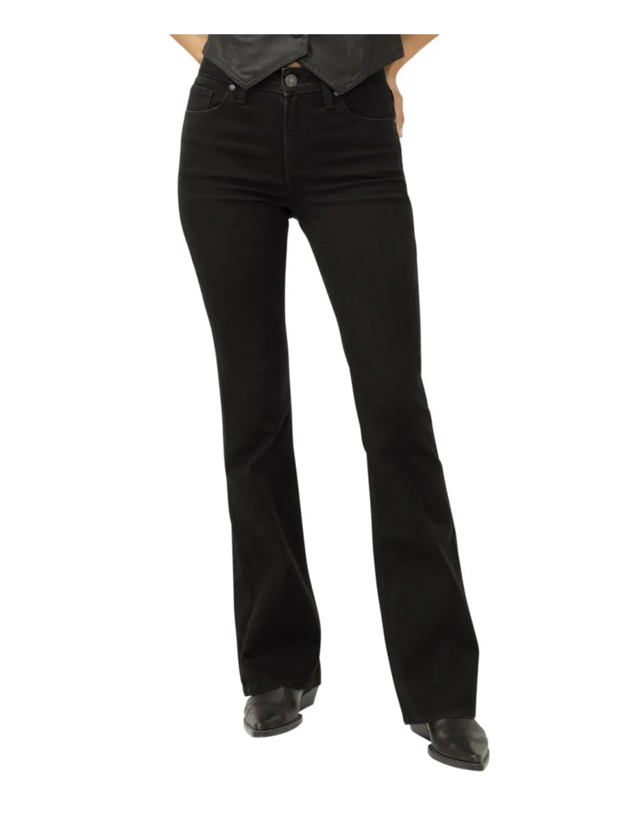 Женские джинсы Avery High Rise Curvy Fit Bootcut Silver Jeans Co — изображение 1 из 3, черный