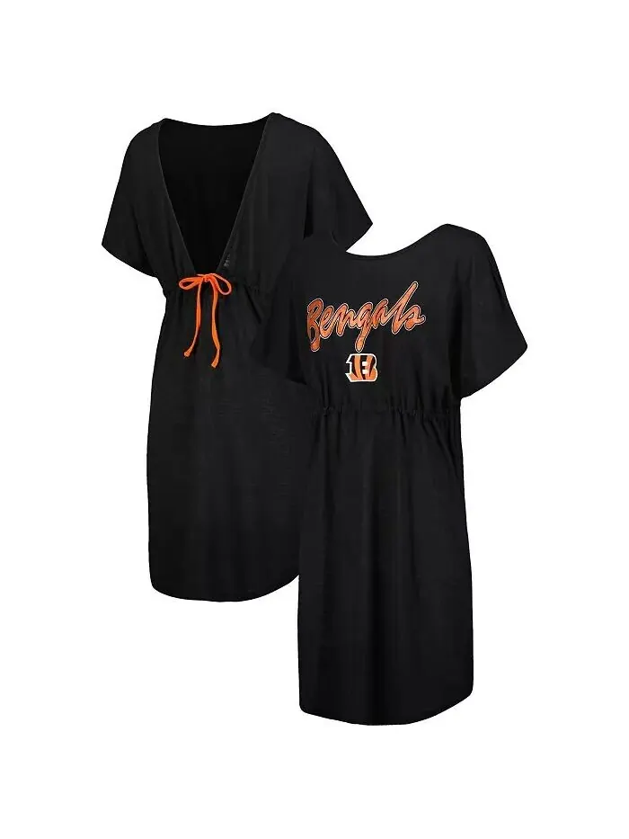 Женская черная команда Cincinnati Bengals против купальника G-III 4Her by Carl Banks
