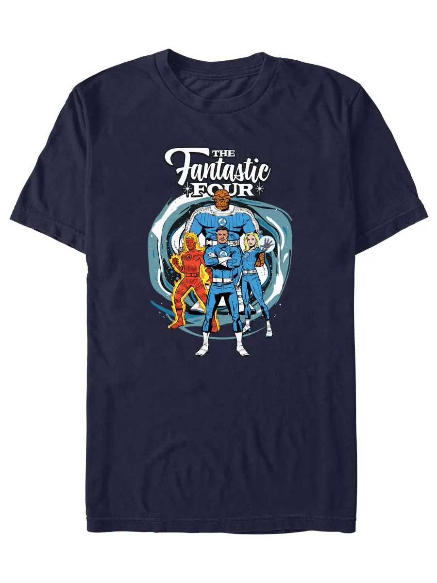 Мужская футболка Fantastic 4 First Steps All Power Fifth Sun — изображение 1 из 3, темно-синий