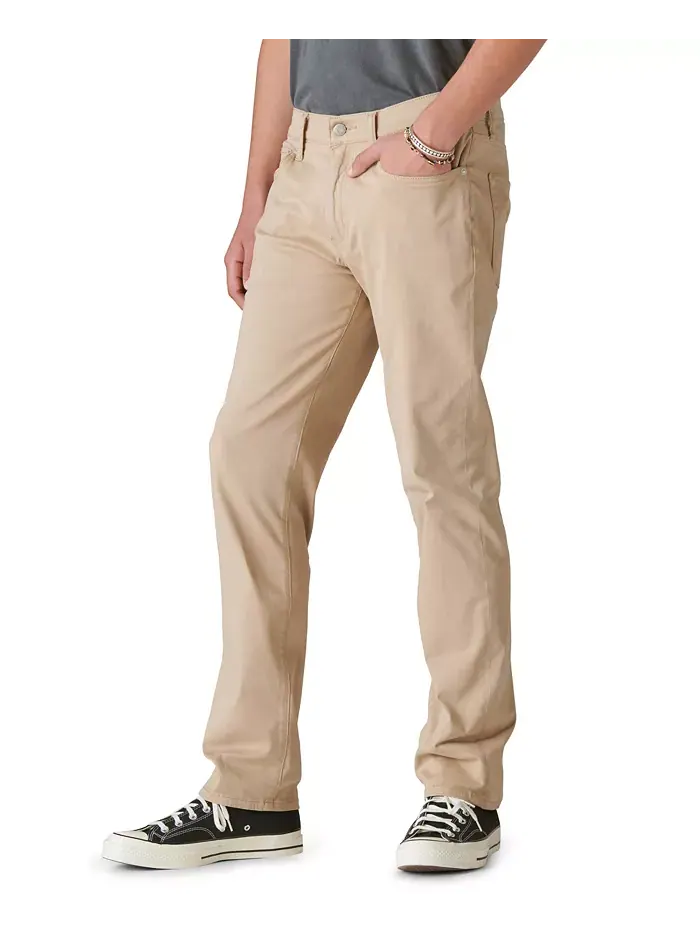 Мужские джинсы 223 Athletic Straight Fit Stretch Lucky Brand — изображение 3 из 5, бежевый
