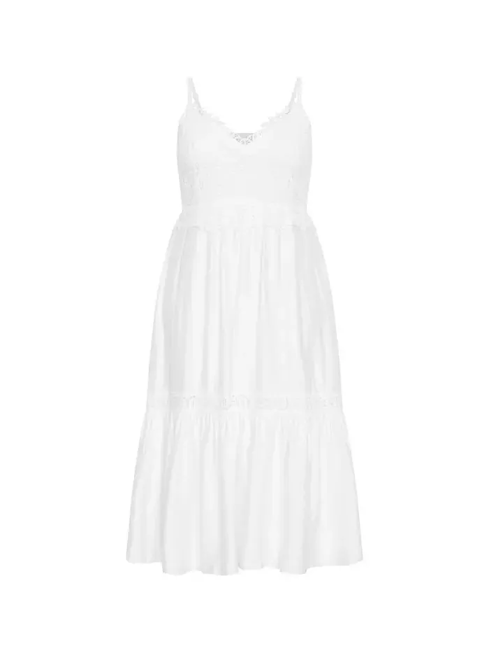 Женское платье макси Brielle CITY CHIC — изображение 3 из 4, белый