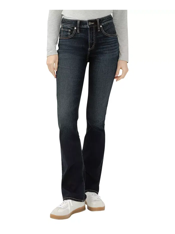 Женские джинсы Avery High Rise Curvy Fit Slim Bootcut Silver Jeans Co. — изображение 1 из 3, коричневатый