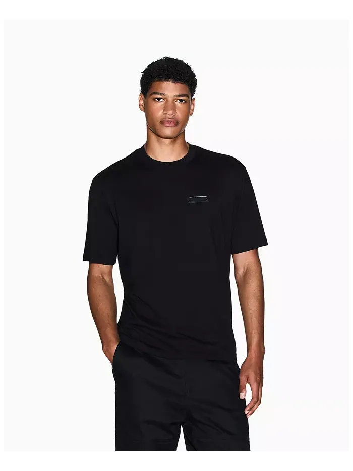 Мужская футболка с принтом спереди и сзади A|X Armani Exchange — изображение 1 из 5, черный