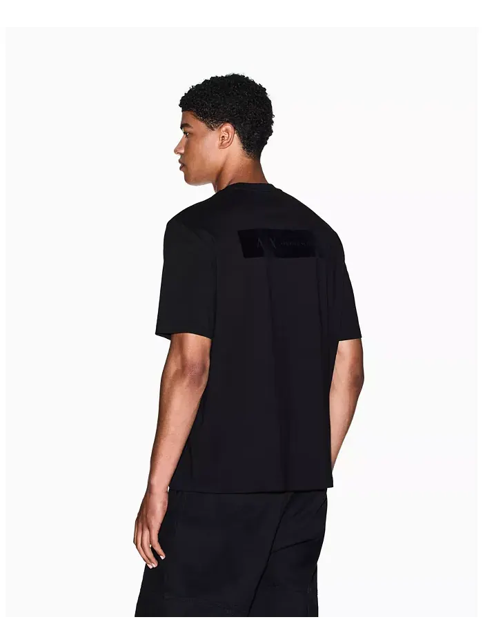 Мужская футболка с принтом спереди и сзади A|X Armani Exchange — изображение 2 из 5, черный