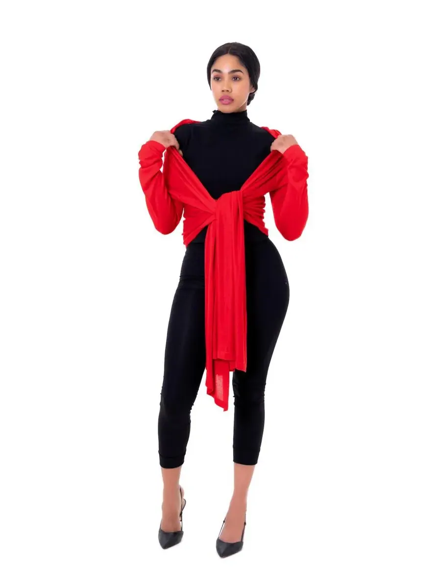 Женская шаль DM Cat Wrap Dai Moda — изображение 3 из 3, красный