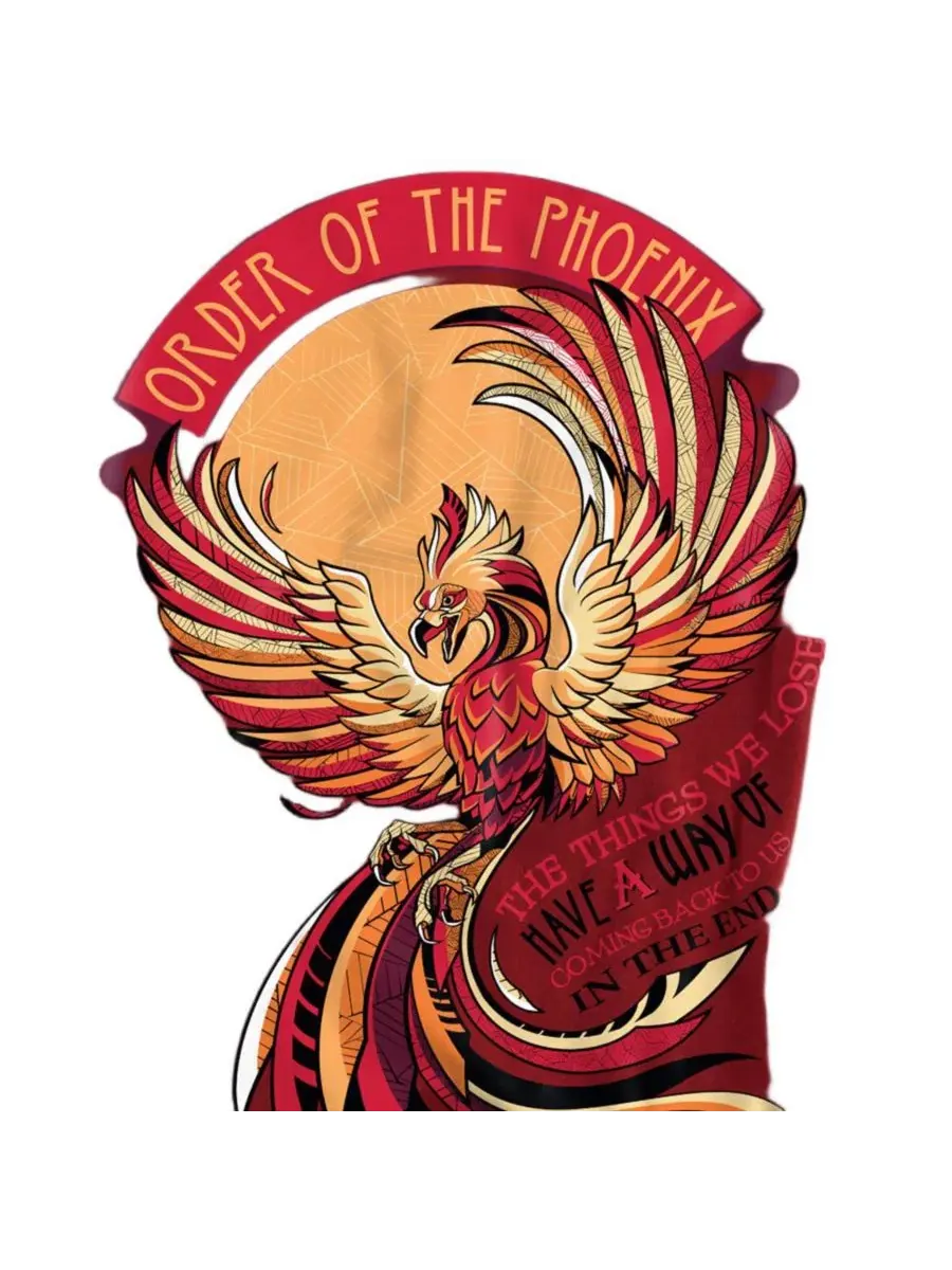 Мужская футболка Mosaic Order Of The Phoenix Harry Potter — изображение 2 из 3, красный