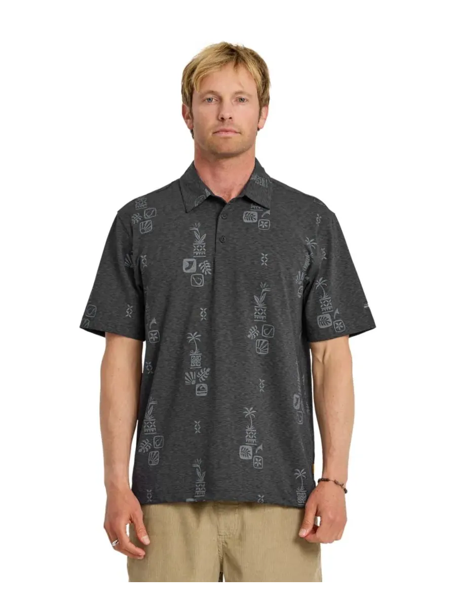Quiksilver Waterman Мужская футболка с коротким рукавом Quiksilver Mystic Fin — изображение 1 из 3, фантомный