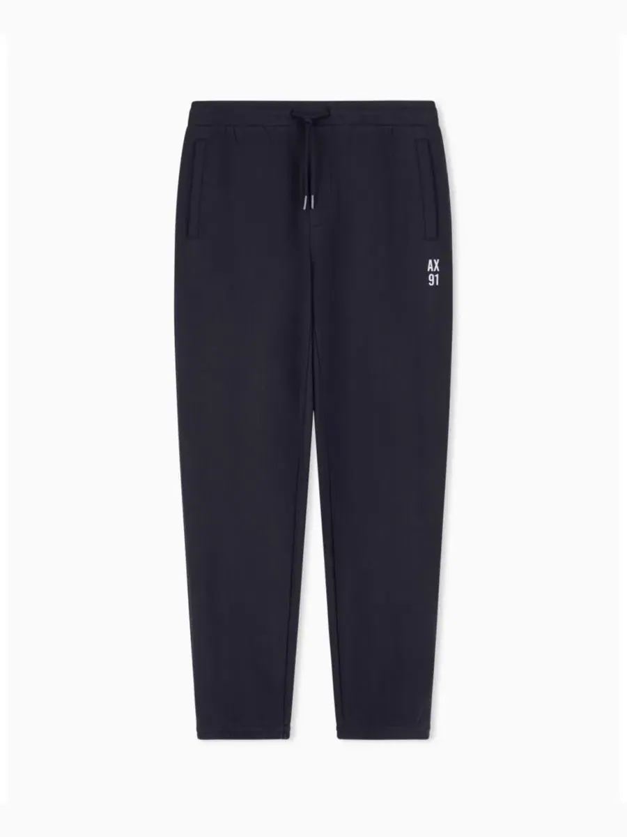 Мужские флисовые спортивные брюки 91 A|X Armani Exchange — изображение 5 из 5, глубокий темно-синий