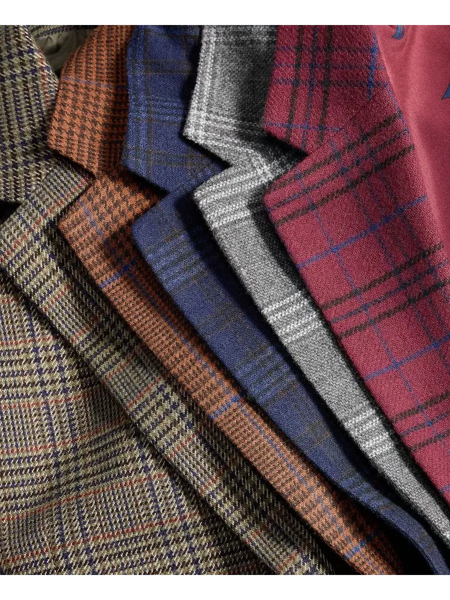 Пиджак мужской Modern Fit с твидовым узором Nautica — изображение 5 из 5, синий