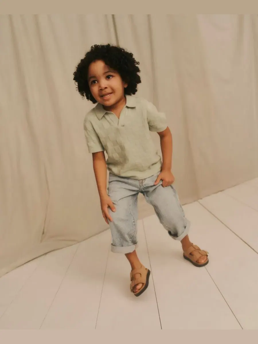 Джинсы свободного кроя для мальчиков 2T-5T Abercrombie Kids — изображение 4 из 10, синий