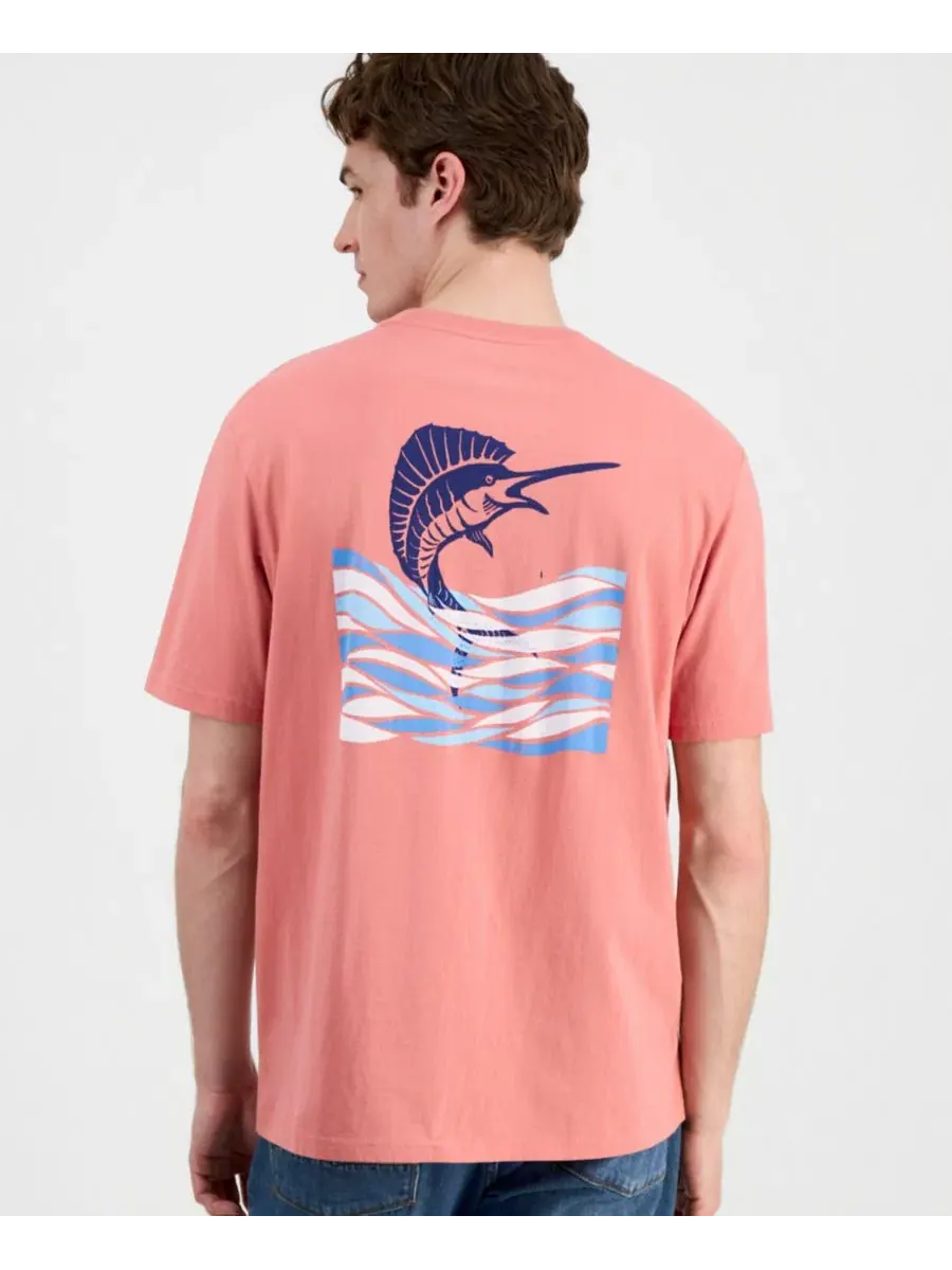 Футболка с принтом Marlin Waves Tommy Bahama — изображение 1 из 4, красный