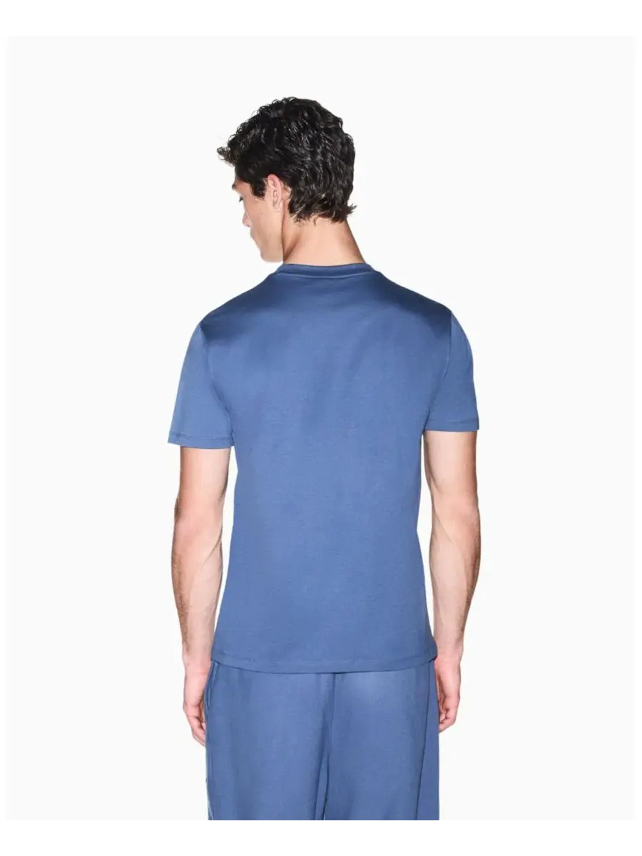 Футболка с длинным рукавом, с принтом A|X Armani Exchange — изображение 4 из 7, винтажный индиго