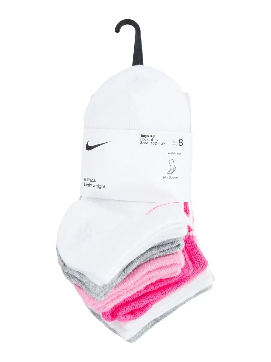 Комплект носков Nike, 8 пар — изображение 3 из 3, розовый/мульти
