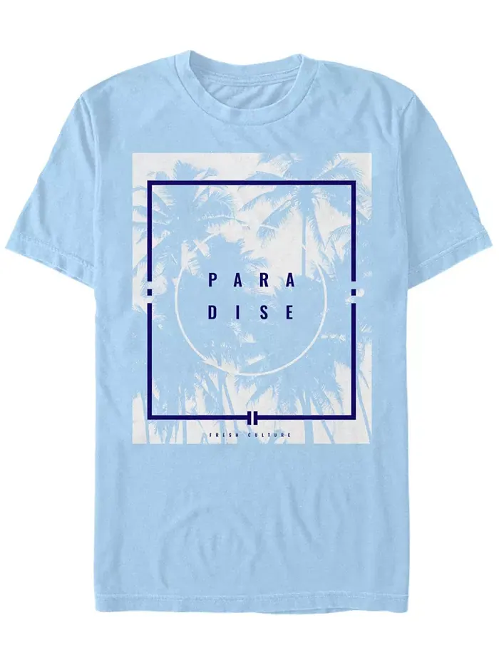Мужская футболка с коротким рукавом Paradise Palms Fifth Sun — изображение 1 из 1, светлый синий