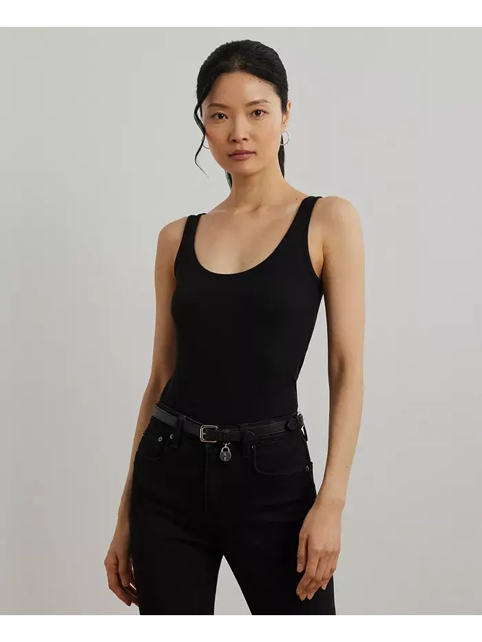 Топ-топ-стрейч Lauren Ralph Lauren — изображение 3 из 8, черный