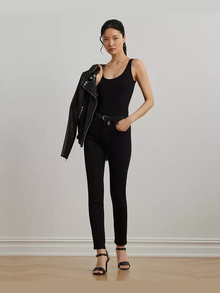 Топ-топ-стрейч Lauren Ralph Lauren — изображение 6 из 8, черный