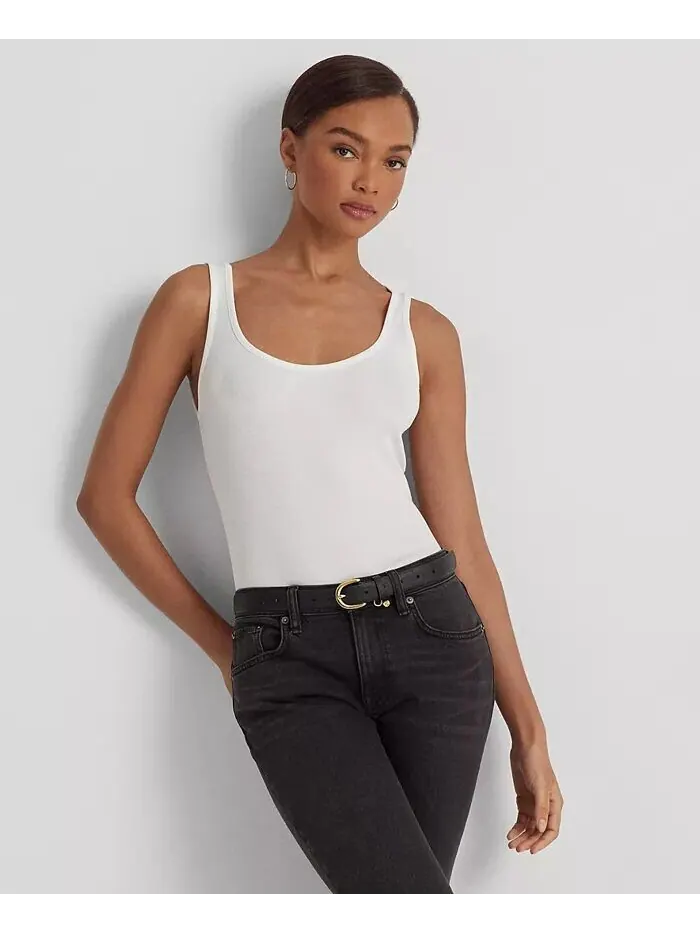 Топ-топ-стрейч Lauren Ralph Lauren — изображение 1 из 4, белый
