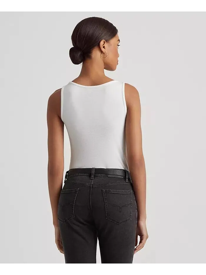 Топ-топ-стрейч Lauren Ralph Lauren — изображение 2 из 4, белый