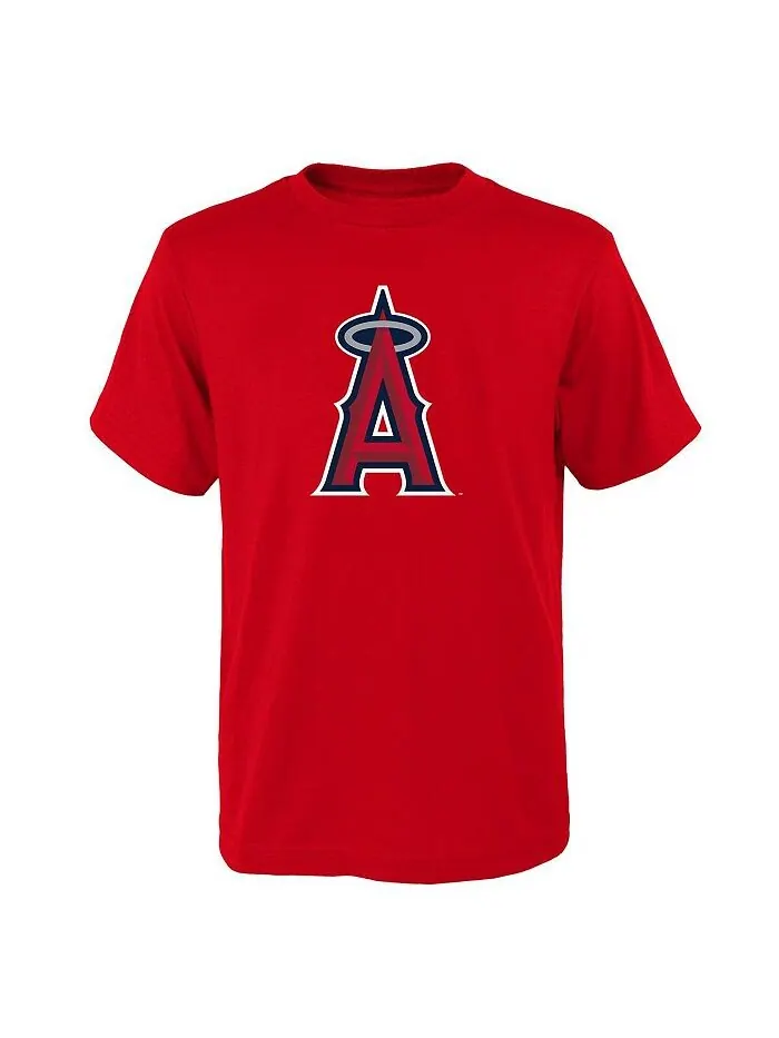 Красная футболка с логотипом основной команды Big Boys and Girls Los Angeles Angels Outerstuff — изображение 1 из 1, красный